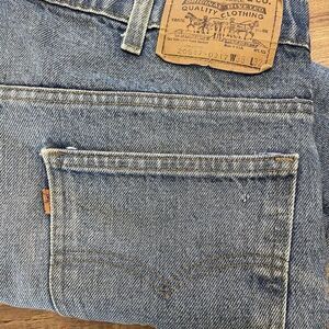 Vintage Men's Levis 38x32‎ Jeans 20517-0217 Saddleman Bootcut Orange Tab